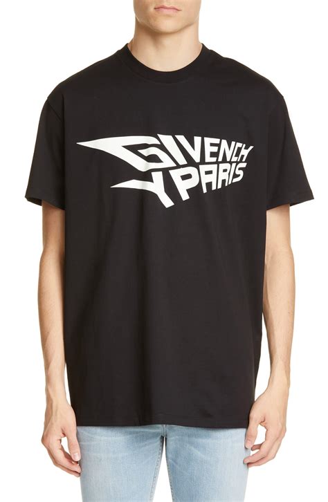 mens black givenchy t shirt|givenchy size chart shirt.